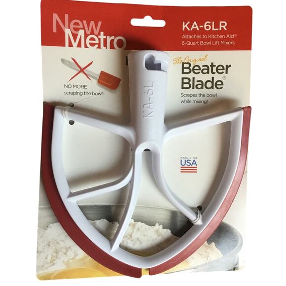 Original Beater Blade New Metro KA-6LR Works w/  Most KitchenAid 6 or 7 Qt Bowl - Picture 1 of 2